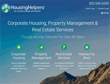 Tablet Screenshot of housinghelperscolorado.com